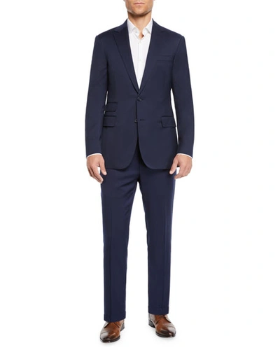 Polo Ralph Lauren Gregory Wool Serge Notch-lapel Blazer In Navy