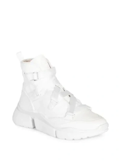 Shop Chloé High-top Sneakers In White