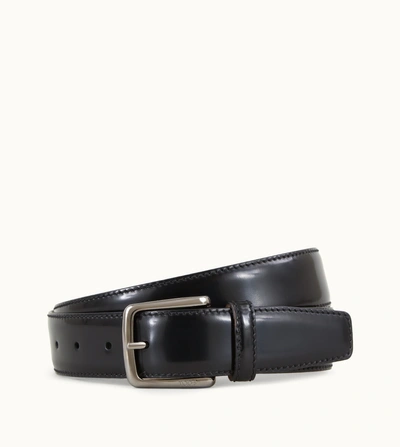Shop Tod's Belt In Leather In Black