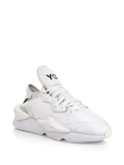 Shop Y-3 Men's Kaiwa Sneakers In White
