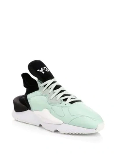 Shop Y-3 Kaiwa Trainers In Salty Green