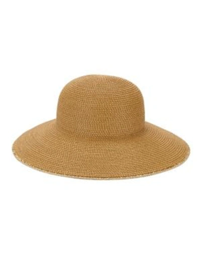 Shop Eric Javits Hampton Sun Hat In Natural Gold