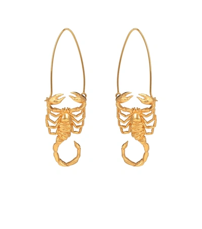 Shop Givenchy Scorpion Earrings In Gold