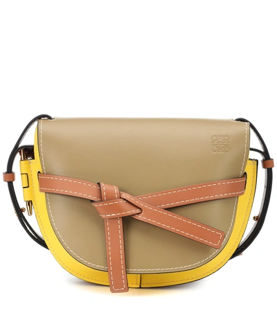 Shop Loewe Gate Small Leather Crossbody Bag In Multicoloured