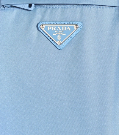 Shop Prada Nylon Gabardine Raincoat In Blue