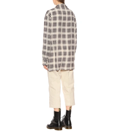 Shop Marc Jacobs Checked Silk Shirt In Brown
