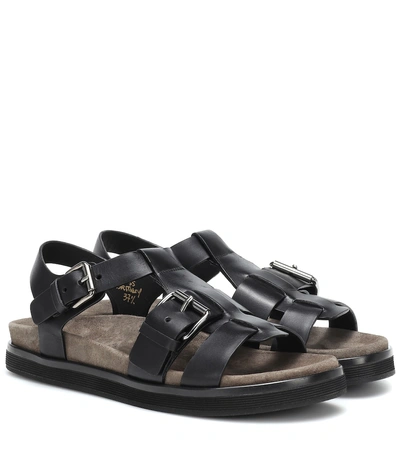 Shop Church's Britney Leather Sandals In Black
