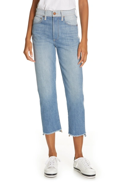 Shop Alice And Olivia Amazing Two-tone Girlfriend Jeans In Well Played