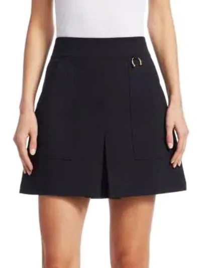 Shop A.l.c Dane Cotton A-line Mini Skirt In Vintage Black