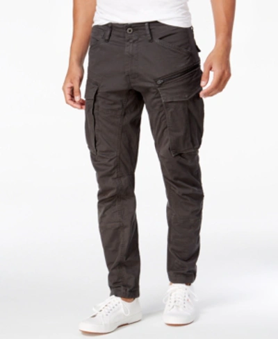 Shop G-star Raw Men's Rovic 3d Straight Tapered Fit Cargo Pants In Grey