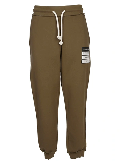 Shop Maison Margiela Stereotype Patch Track Pants In Green