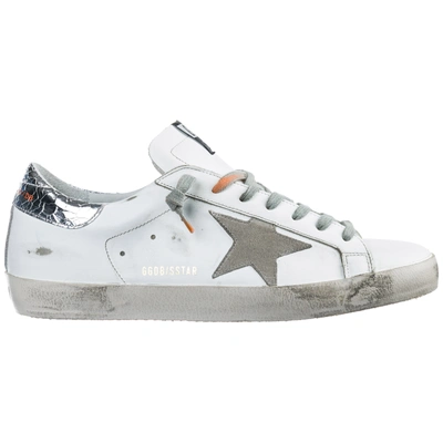 Shop Golden Goose Men's Shoes Leather Trainers Sneakers Superstar In White