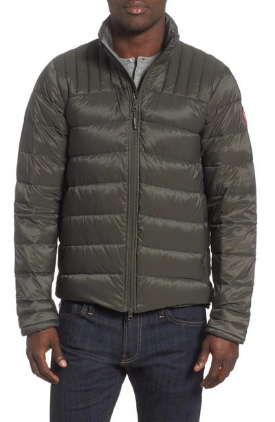 Shop Canada Goose 'brookvale' Slim Fit Packable Down Jacket In Volcano/ Black