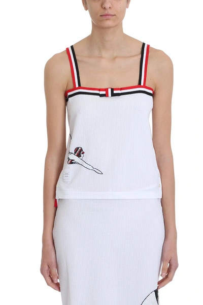 Shop Thom Browne Camisole Top In White
