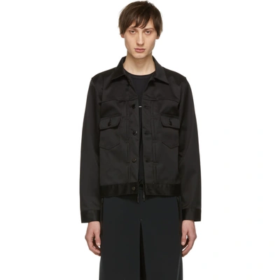 Fumito Ganryu Black Water-resistant Pleated Jacket In 2 Black | ModeSens