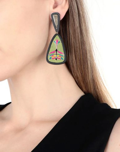 Shop Anna E Alex Earrings In Green