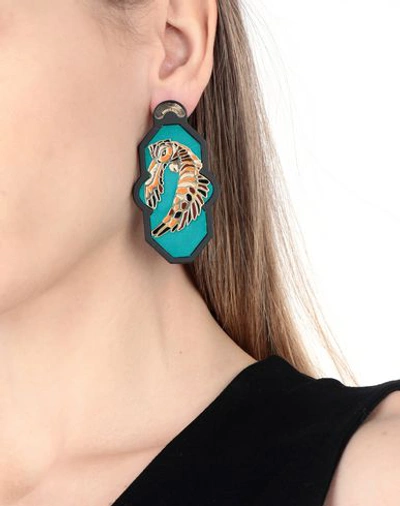 Shop Anna E Alex Earrings In Deep Jade