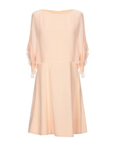 Shop Jucca Woman Mini Dress Apricot Size 8 Viscose, Elastane