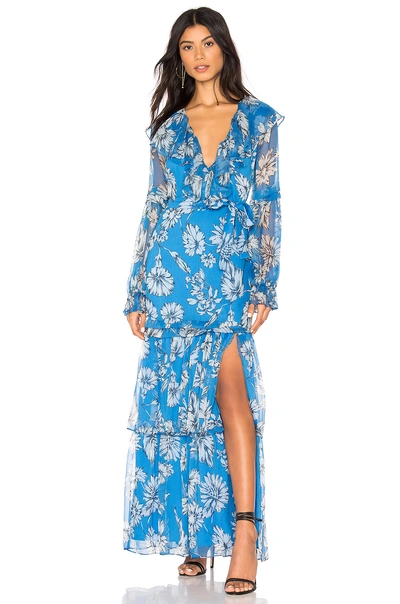 Shop Amanda Uprichard Janelle Maxi Dress In Fairfield