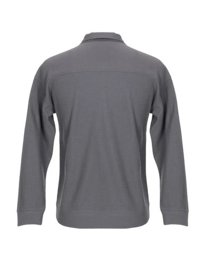 Shop Giorgio Armani Polo Shirts In Lead