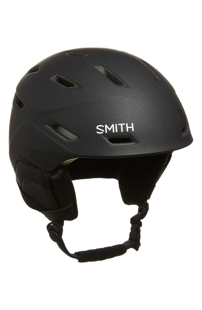 Shop Smith Mirage With Mips Snow Helmet - Black In Matte Black Pearl