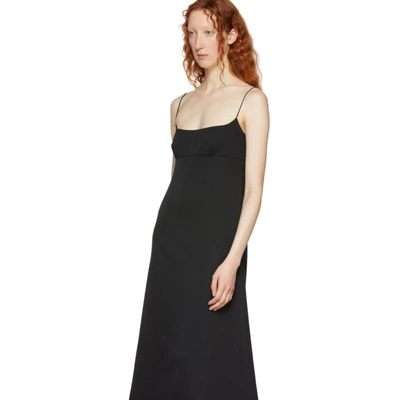 Shop Marc Jacobs Black Redux Grunge Spaghetti Strap Dress In 001 Black
