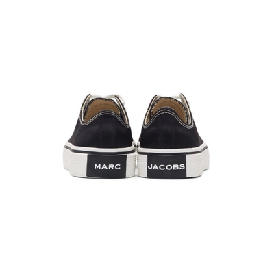 Shop Marc Jacobs Black Redux Grunge Satin Sneakers