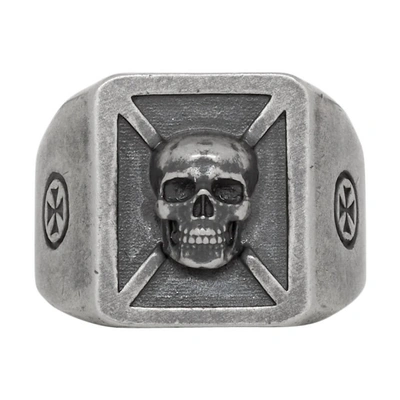 Shop Vetements Silver Skull Ring