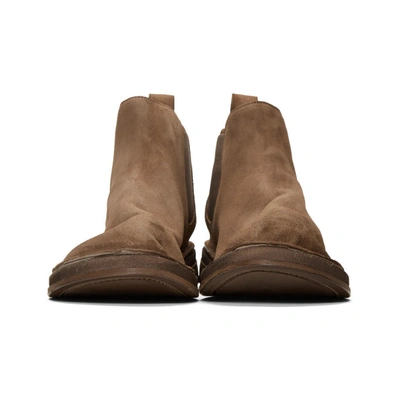 Shop Marsèll Marsell Brown Suede Fungaccia Chelsea Boots In 5143 Suede