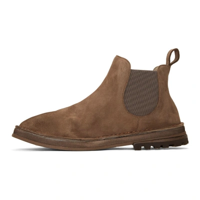 Shop Marsèll Marsell Brown Suede Fungaccia Chelsea Boots In 5143 Suede