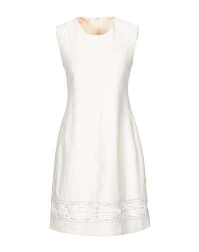 Shop Giambattista Valli Short Dresses In Ivory