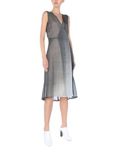 Shop Jil Sander Knee-length Dresses In Lead