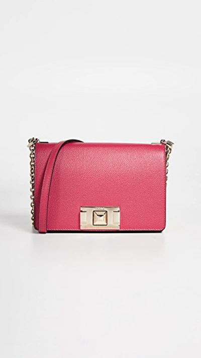 Shop Furla Mimi Mini Crossbody Bag In Ruby