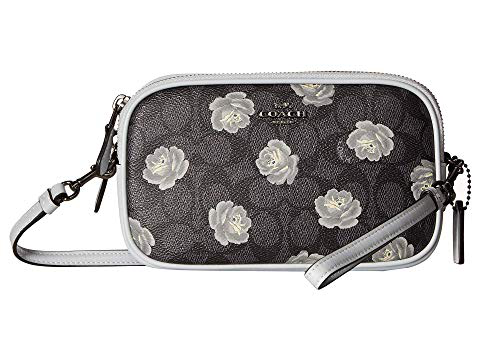coach rose print crossbody