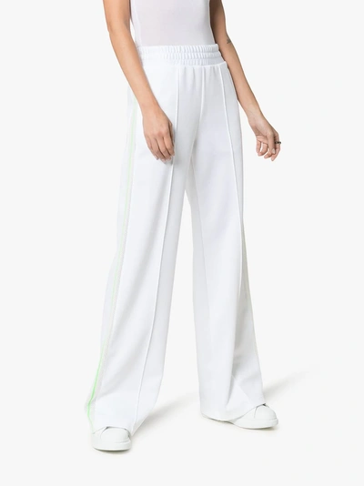 Shop Off-white Wide Leg Side Stripe Track Pants