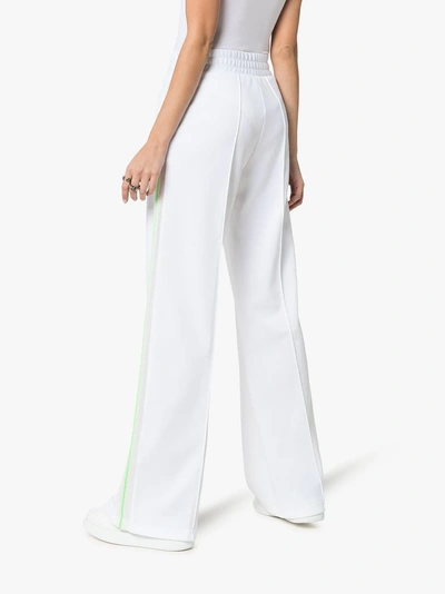 Shop Off-white Wide Leg Side Stripe Track Pants