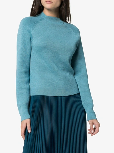 Shop Carcel Milano Alpaca Wool Jumper In Blue