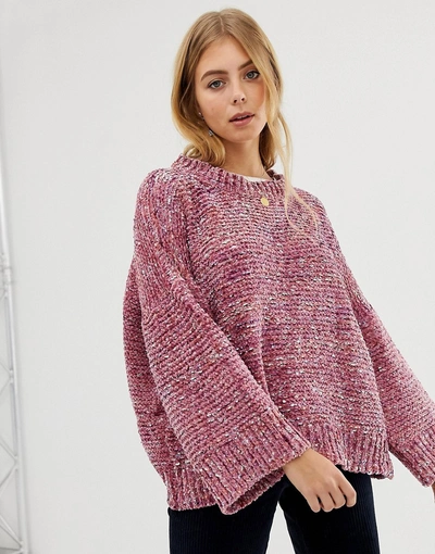 Shop Raga Karlie Relaxed Supersoft Knit Sweater - Purple