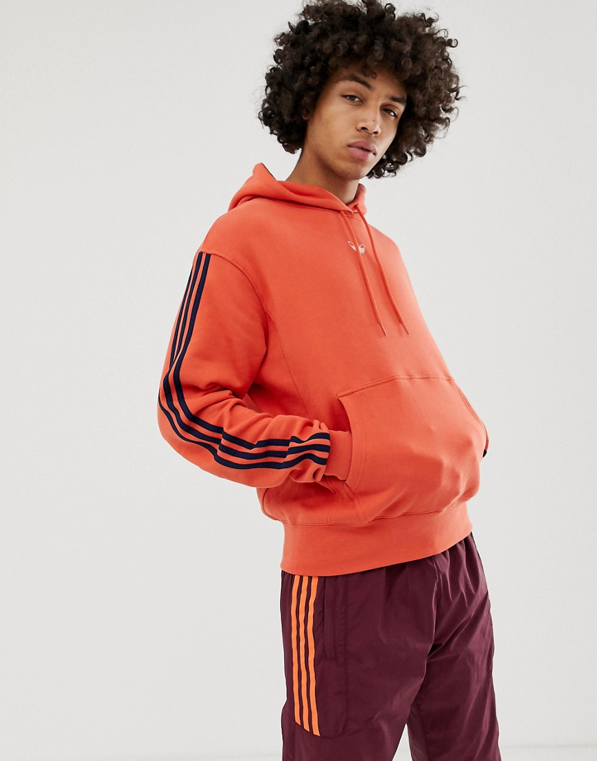 adidas originals floating 3 stripe hoodie