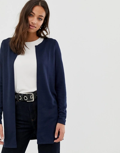 Shop Vero Moda Open Cardigan-navy