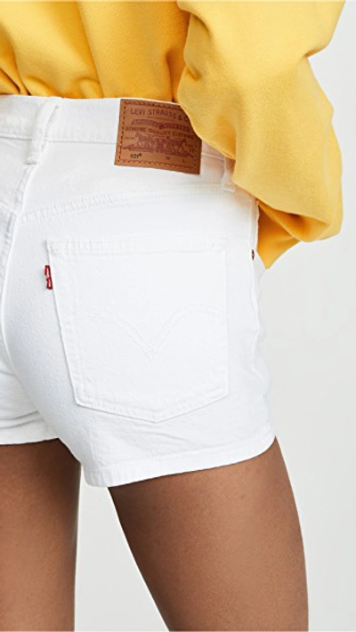 Shop Levi's 501 High Rise Shorts In In The Clouds