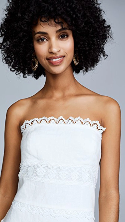 Shop Zimmermann Linen Panel Dress In Ivory