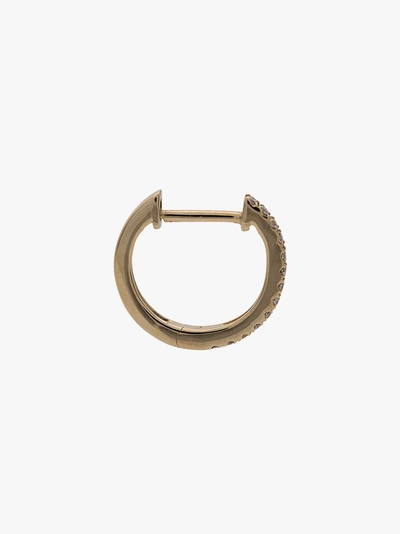 Shop Jacquie Aiche 14k Yellow Gold Mini Diamond Pavé Hoop Earrings