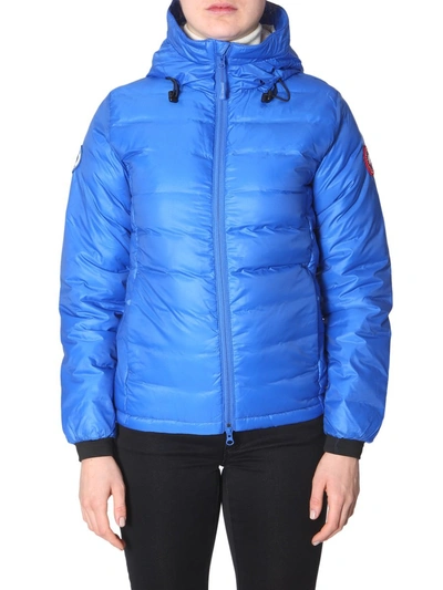 Shop Canada Goose Pbi Camp Hoody In Blue