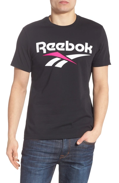 Shop Reebok Classics Vector Logo T-shirt In Black