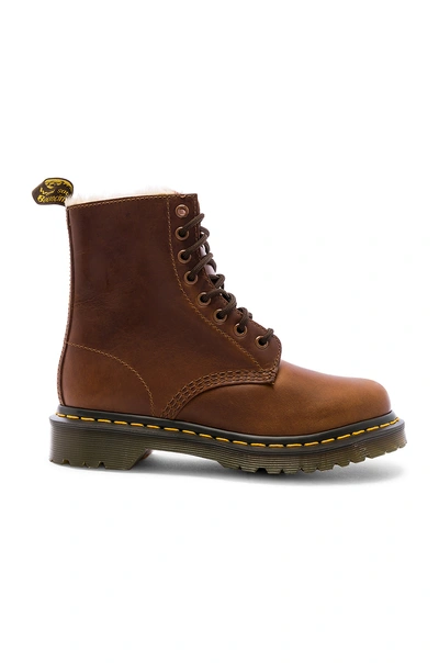 Shop Dr. Martens' 1460 Serena Faux Fur Lined Boot In Butterscotch