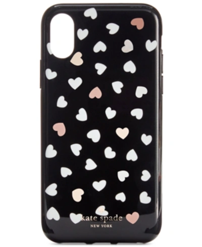 Shop Kate Spade New York Heartbeat Iphone Xs Case In Black/white