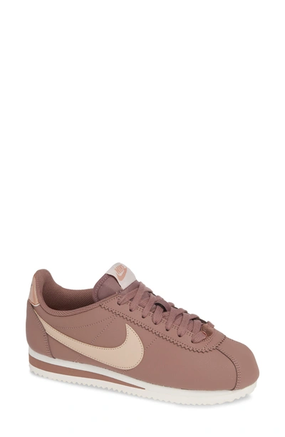 Shop Nike Classic Cortez Sneaker In Smokey Mauve/ Particle Beige