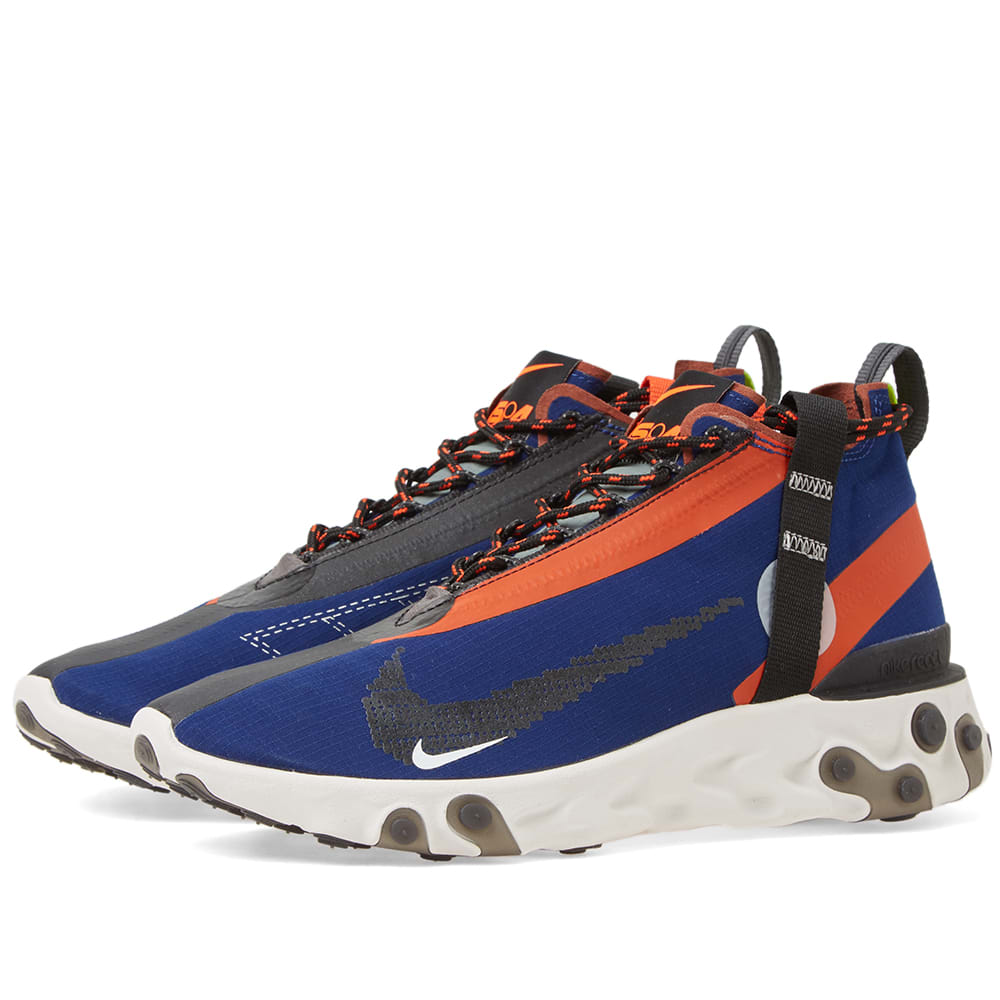 nike react runner mid wr ispa ripstop sneakers