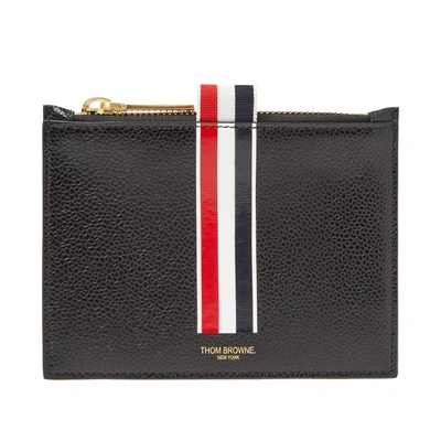 Shop Thom Browne Small Zip Coin Holder In Black